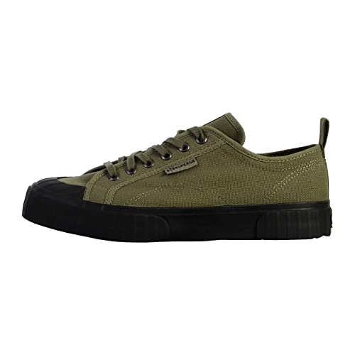 Superga Baskets 2630 robustes en toile vert Sherwood et noir