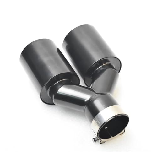 Embout pot d'échappement double sortie noir anti-corrosion durable