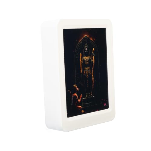 Image of Lexton 5 Inch Shri Ram Lalla Plug-in LED Night Light | Shri Ram Lalla Ayodhya Blessings | Decorative Light for Mandir, Pooja Room, Bedroom & Home Decor | Warm White