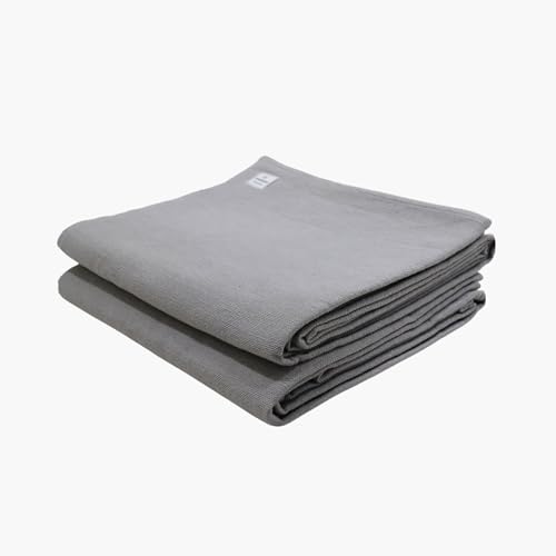 Yogikuti Iyengar Cotton Yoga Blanket Set of Two – Thick Handwoven...