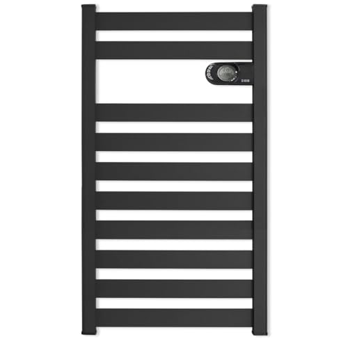 HJM Radiador Secatoallas Bajo Consumo ZINNIA 750, Programación 24/7, Turbo 2 Horas, 750W, Antracita