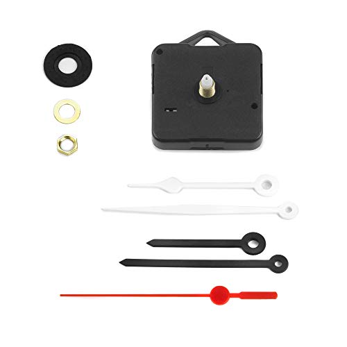 Clock-it Mecanismo Reloj economico con Gancho, silencioso con Rotación Continua, 2u00a0Set manecillas, canotto H 16u00a0mm/Rosca 10u00a0mm. Empresa specializzata
