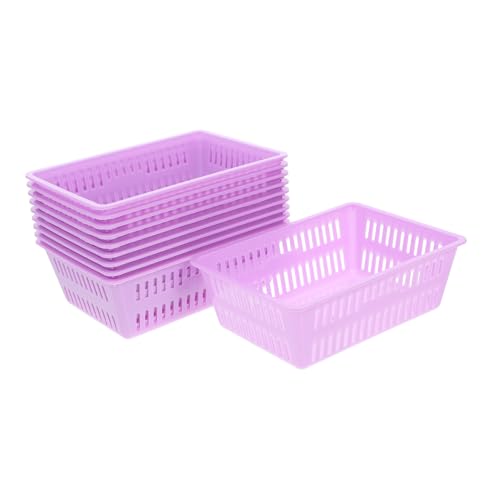 Bandeja organizadora de monedas de plástico morada