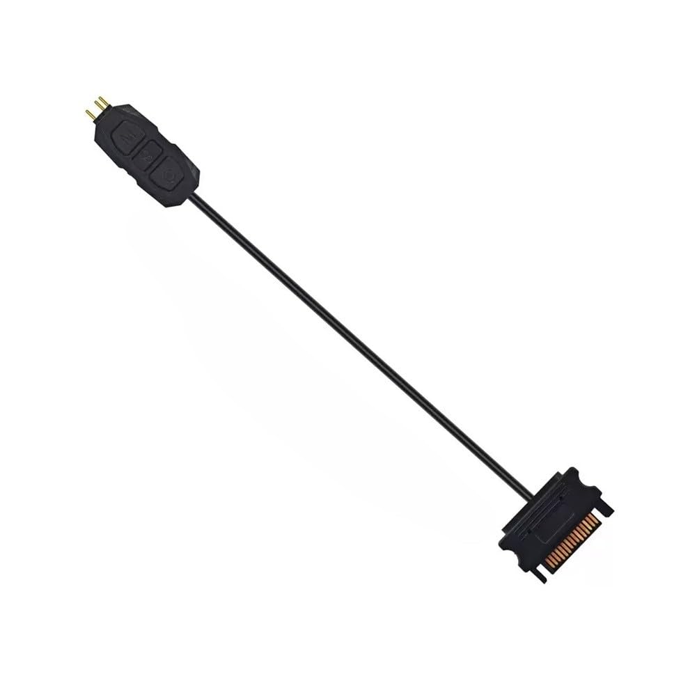 EasyByMall ARGB Controller con telecomando, 5 V 3 pin RGB Hub per case PC Ventole e strisce LED, 17 modalità di controllo illuminazione, installazione senza attrezzi