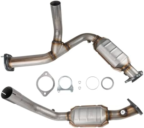 DNA Motoring Factory Style Catalytic Converter Exhaust Y-Pipe Compatible With 02-05 Escalade Avalanche 1500 4.3 4.8 5.3L, OEM-CONV-001
