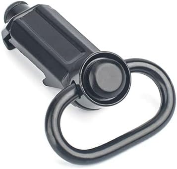 Tactical Rail Sling Attachment Mount Swivel,Button Quick Detach QD Sling Swivel Loop for 20mm Picatinny Rail System (Black)