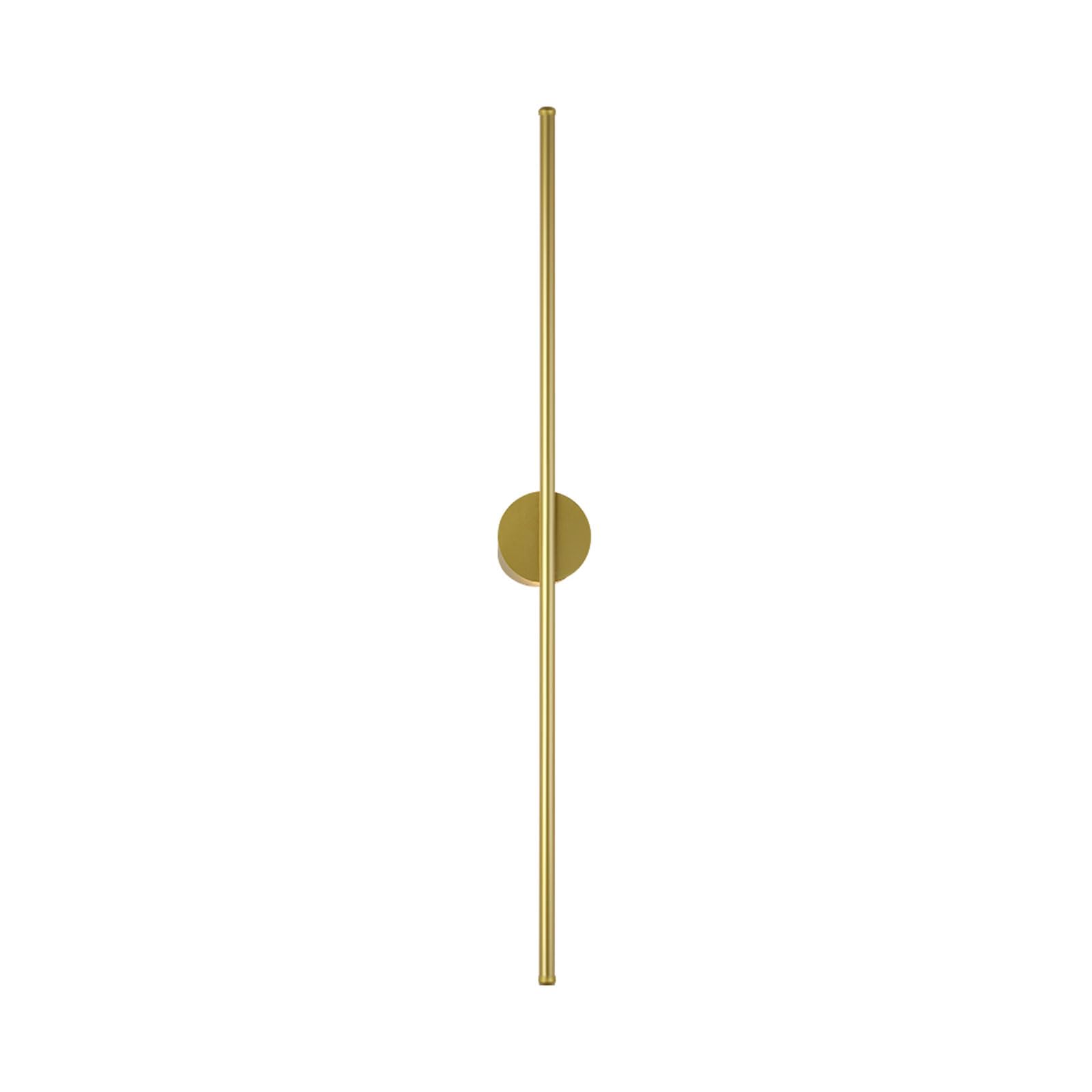 Aplique de Pared Lineal Dorado Moderno, Tira de 3000 K, Accesorios de iluminación para baño con Base Redonda de Metal de 3,9 Pulgadas, lámpara de Pared LED de Tubo Largo