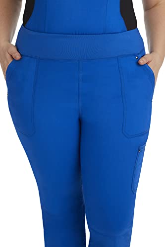Healing Hands Womens Scrubs Pants 5 Pocket Purple Label 9133 Cargo Tori Women Yoga Pant Lightweight Soft Fabric Royal Mp #TOP4