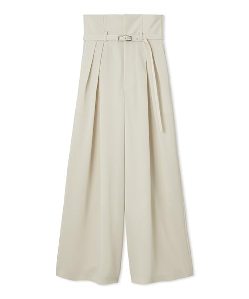 Amazon | [フレイ アイディー] ナローベルトハイウエストワイドパンツ