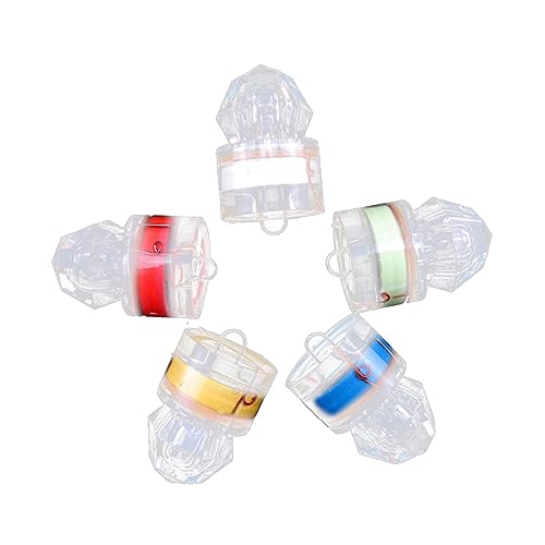 BESPORTBLE Led Underwater Squid Fishing Light Night Fishing Lamp Long Life Battery 5pcs Green Light Lure for Deep Sea