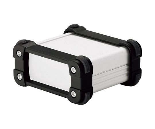 タカチ電機工業 コーナーガード付アルミケース EMCシールドタイプ シルバー/ブラック EXPE15-6-20SB