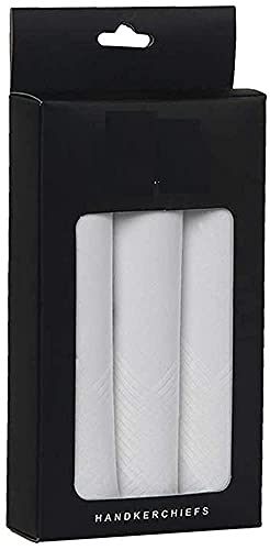 Image of INARA Creation Men's Cotton Handkerchief Big Size - White