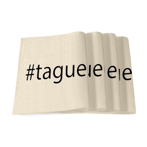 Hashtag Ta Gueule sets de table lin de qualité supérieure pour des repas mémorables et fun