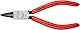 KNIPEX Sicherungsringzange für Innenringe in Bohrungen 45° gewinkelt mit Kunststoff überzogen schwarz atramentiert 140 mm, 44 31 J12