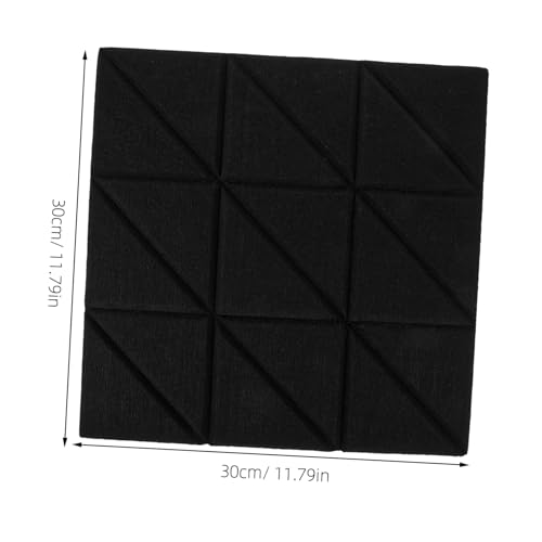 ibasenice 4pcs Paneles Acústicos Autoadhesivos de Alta Densidad Resistente al Fuego para Aislamiento Sonoro en Estudios, Teatros, Oficinas y Salones miniatura 2