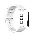 Huwokxix Watch Strap compatible with Huawei Watch Fit,Adjustable Silicone Sports Strap Replacement Band for Huawei Watch Fit Smart Watch
