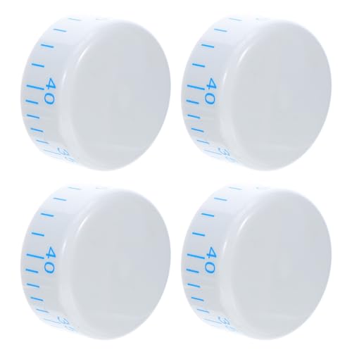 Cabilock 4 Pezzi Manopola del Frigorifero Bianca in Plastica, Manopola