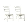 Signature Design by Ashley Valebeck Vintage Farmhouse Cushioned Dining Chair, 2 Count, Whitewash 31pWuiX sYL. SS100