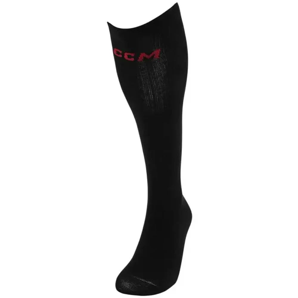 Ccm Men's Black Socklinerk Senior Hockey Socks, Osfa 37-46, One Size