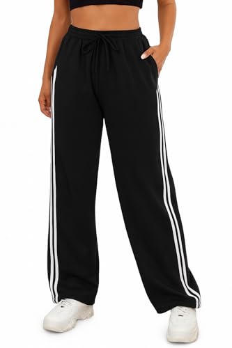 Image of dockstreet Straight Wide fit Long Length Open Bottom Jogger for Women /Trending Multi Pocket Style, Relaxed Casual Pants for Women