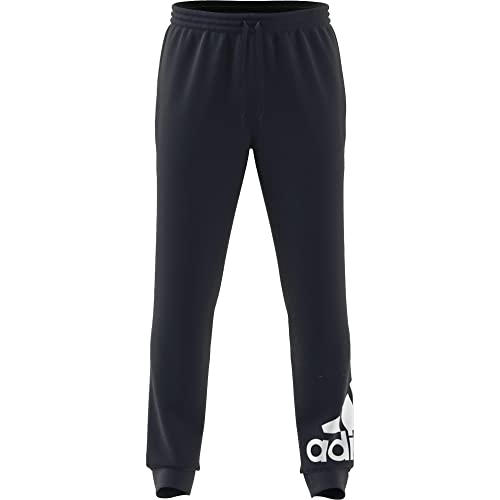adidas Calça masculina Essentials com logotipo e punho afunilado
