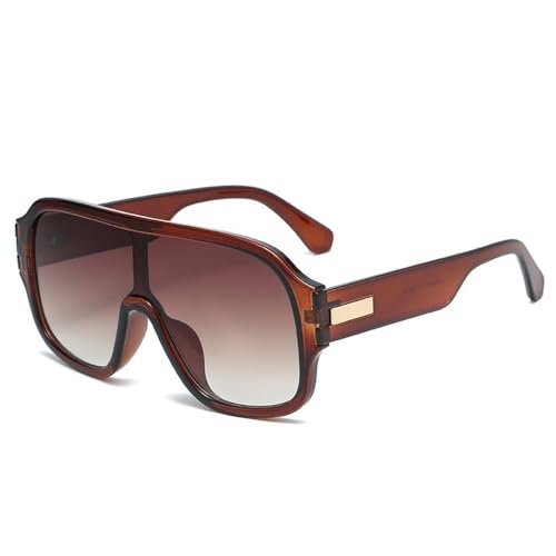 Lunettes de soleil à monture large style oversize pour homme et femme look tendance