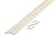 M-D Building Products 74336 Fluted 1-3/8-Inch by 72-Inch Carpet Trim, Almond