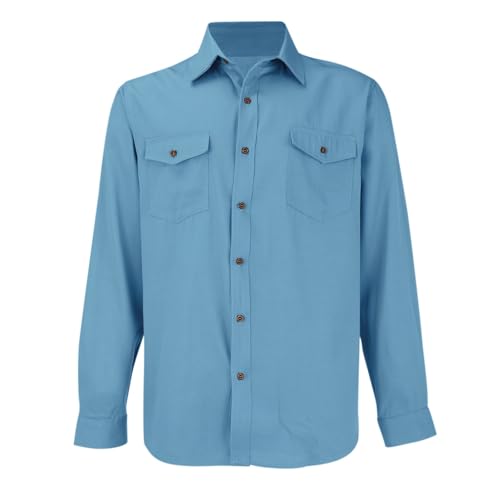 Chemise jean homme outdoor idéale pour le printemps et tops décontractés de mi-saison