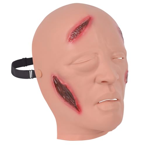 Image of Simulation Wounds,Facial Trauma Model,Anthrax Face,Comprehensive Wearable Facial Pathology and Trauma Model for Military Simulation Training, Medical School Education