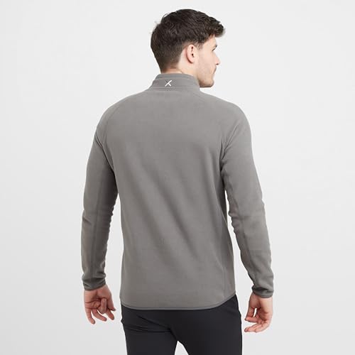 OEX Men’s Braewick Half Zip Fleece with 100% Recycled Fabric & Zipped Chest Pocket, Soft, Lightweight & Active Fit (UK, Alpha, M, Regular, Regular, Grey) - Image 3