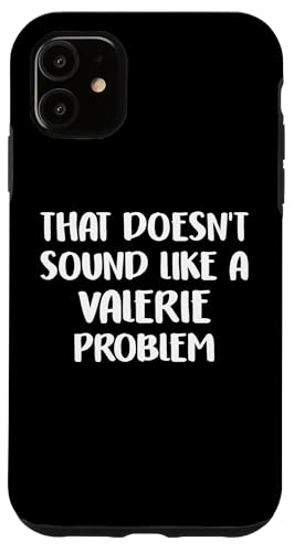 VALERIE Personalized Cute Flower Girls VALERIE Name スマホケース iPhone 11 用