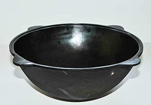 Free2Buy CKG Heavy Duty Cast Iron ????? Oven Tatar Dish Plov ???? Pot Mangal Making Cookware Kazan Insulated Double Handle with Lid Cooking Frying Pan – 22 L - Cooking Gifts