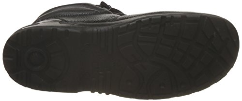 Allen Cooper AC-1144 High Ankle DIP-PU Sole, Safety Shoe (Black, Size 8)