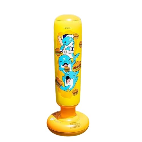 Kids Inflatable Punching Bag with Water Stand, Freestanding Kickboxing Toy for Children, Durable Air-Filled Training Bag for Indoor Outdoor Play-picture-29