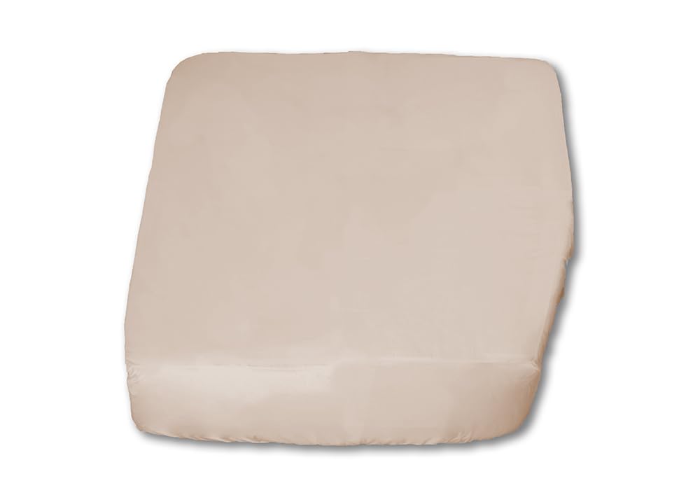 Z C Est. 2006 Jonic Brown Jonic Essentials Motorhome Caravan Bedding Fitted Sheet For Right Hand Cut Off Shaped Motorhome Caravan Mattress Beds, Luxury Polycotton 200 Tc, Elasticated All Around, Made In Uk (137/190/30Cm) Size 40