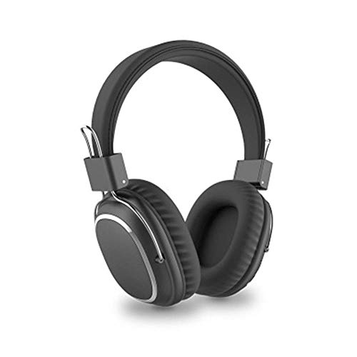 ADITAM Casque, Cache-Oreilles Pliable Stéréo sans Fil Bluetooth Soft Memory Protein, Mode Filaire avec Microphone Intégré et TV/PC/Téléphone,Gris Double The Comfort