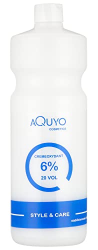 Creme Oxydant Entwickler 6% 1000ml (20 Volumen) für Haarfärbung, Haartönung oder Blondierung | Oxidationscreme mit Wasserstoffperoxid H2O2 | Oxidant ist frei von Duftstoffen