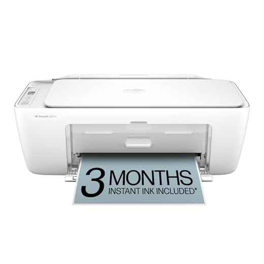 HP DeskJet 2827e Wireless All-in-One Color Inkjet Printer, Scanner, Copier, Best-for-Home, 3 Month Instant Ink Trial Included, AI-Enabled (6W7F5A)