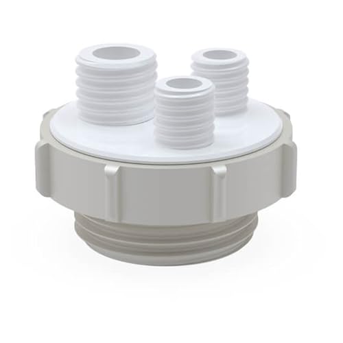 Bohlender BOLA PTFE Fass-Mehrfachverteiler für Tri-Sure 2 Fass-Innengewinde, 2 x 18GL/1 x 25GL Hälse