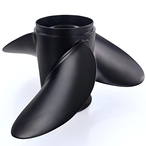 Captain Boat Propeller Fit Johnson Evinrude 40-140 Hp Engines, 13 Spline Tooth Outboard Prop, Rh, Aluminum, Oem Propellers For 50 60 E-Tec 65 70 75 85 88 90 100 110 112 115 120 125 135 Hp (13 1/4X17) #TOP5