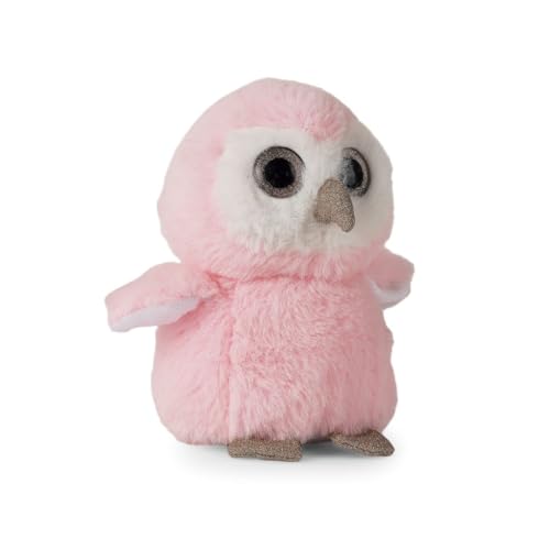Image of Benny Shiny is Miny Series, Owl, Plush Soft, Toy Cute Kids, Sparkly Eyes, Birthday Animal Baby Boys /Girls (Pink)