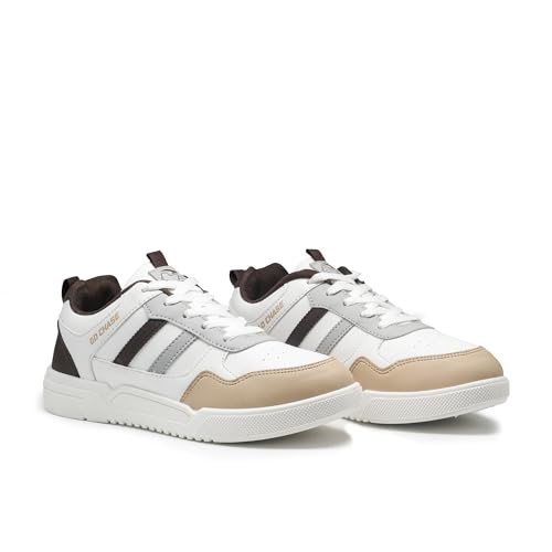 Image of ASIAN Men CRUZER-01 Stylish Casual Mid Top Sneakers and Trendy Shoes with Laces for Men & Boys | Perfect for Wearing to Outings, and Comfortable All-Day Use, Stylish and Durable