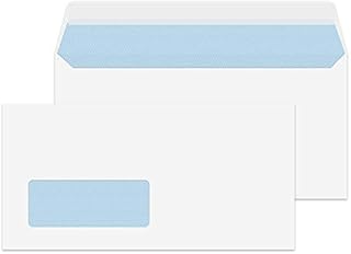 Blake Purely Everyday DL 110 x 220 mm 100 gsm Window Peel & Seal Wallet Envelopes (23884) White - Pack of 500