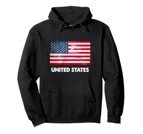 Bandiera americana degli Stati Uniti Felpa con Cappuccio