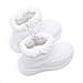 BMCiTYBM Toddler Boy Girl Snow Boots Waterproof Winter Warm Boots Nonslip Lightweight Outdoor Walking Shoes for Cold Weatehr White Size 8 Toddler