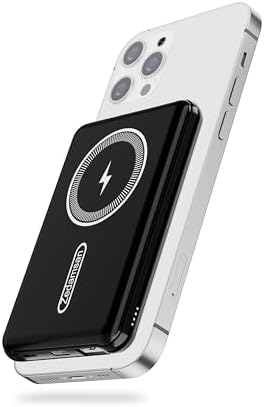 10000mAh Magnetic Power Bank For IPhone - Slim MagSafe Wireless Charger With 20W Fast Charging