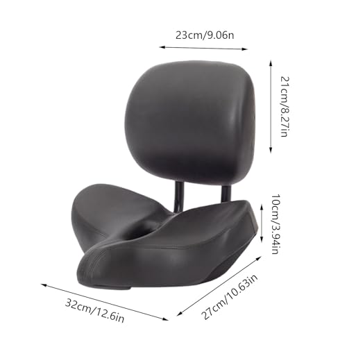 Selle vélo anti mal de dos avec dossier réglable et assise robuste - 2