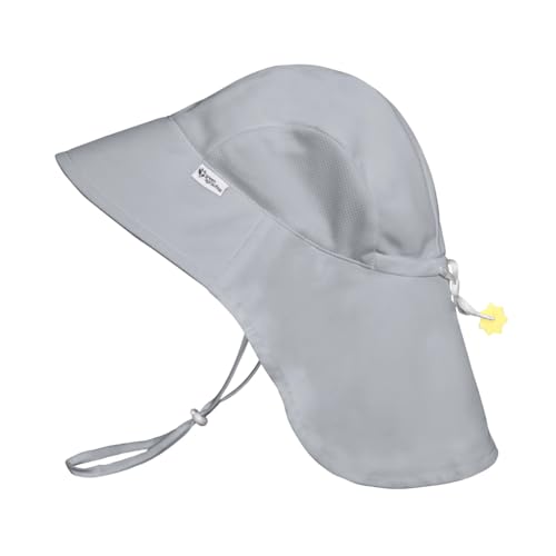 Green Sprouts Baby/Toddler UPF 50+ Eco Adventure Hat - Gray - 0/6 Months