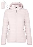 Zdoynto Steppjacke Damen Leichte Daunenjacke Packbare Winterjacke Kapuze