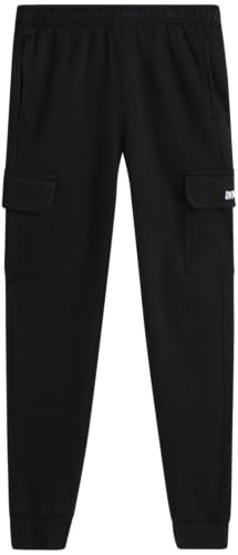 DKNY Boys' Cargo Jogger Pants - Soft Fleece Athletic Sweatpants - Breathable Casual Cargo Joggers for Boys (Sizes: 8-18)